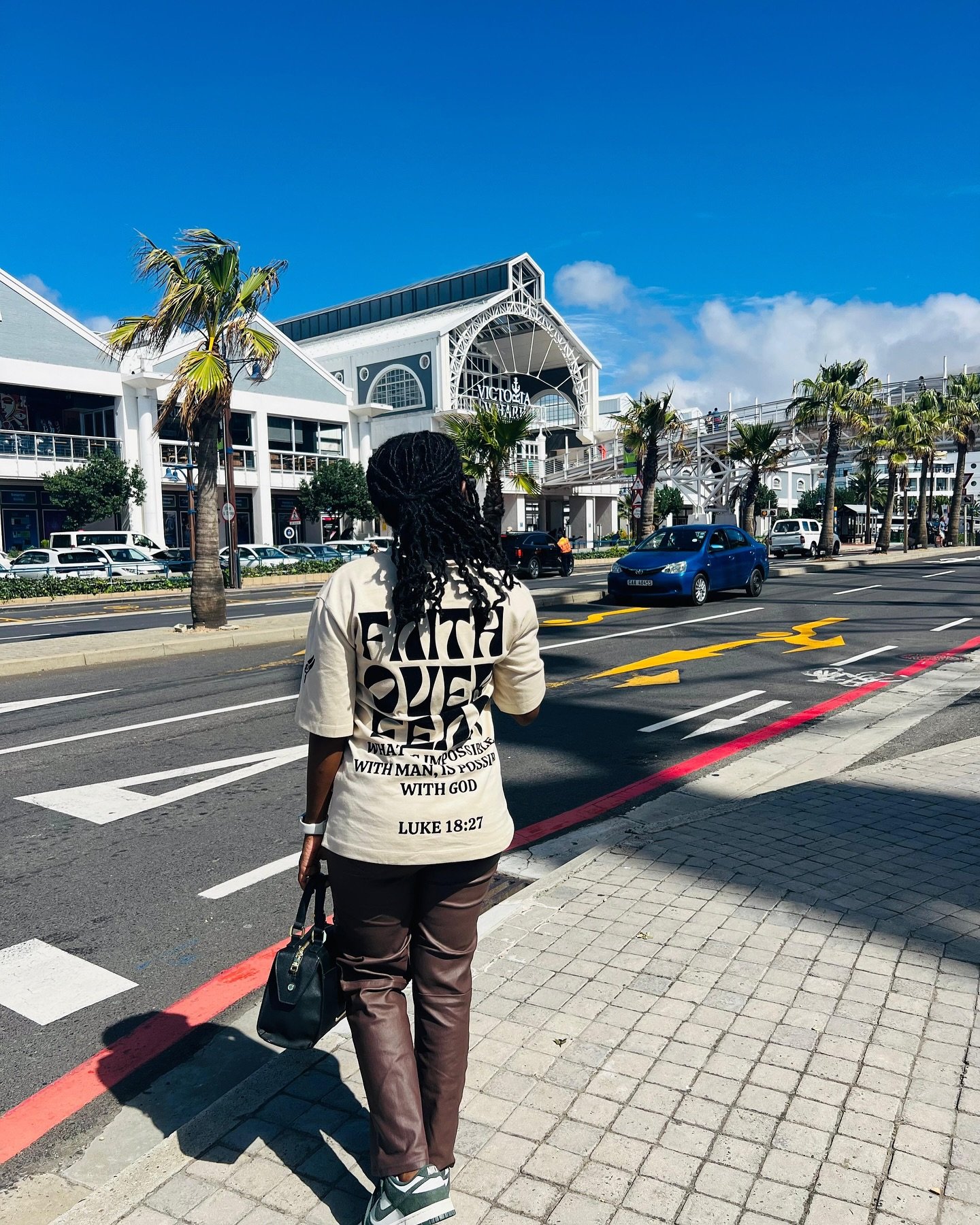 Faith Over Fear tee in Cape Town